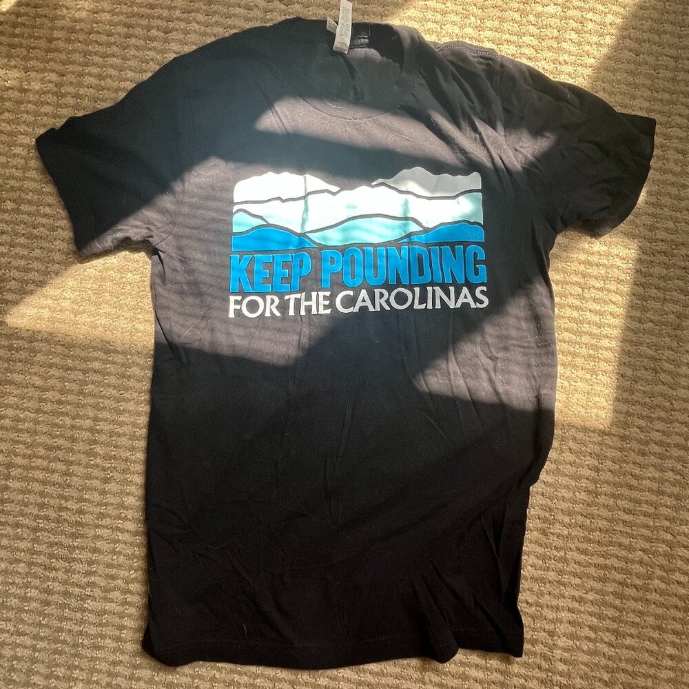 Carolina Panthers "Keep Pounding for the Carolinas" Black Shirt